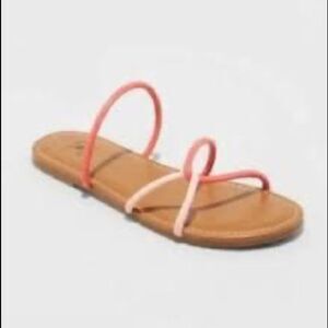 𝅺⭐️nwt Shade & Shore Women's Pink Bali Strappy Sandals⭐️